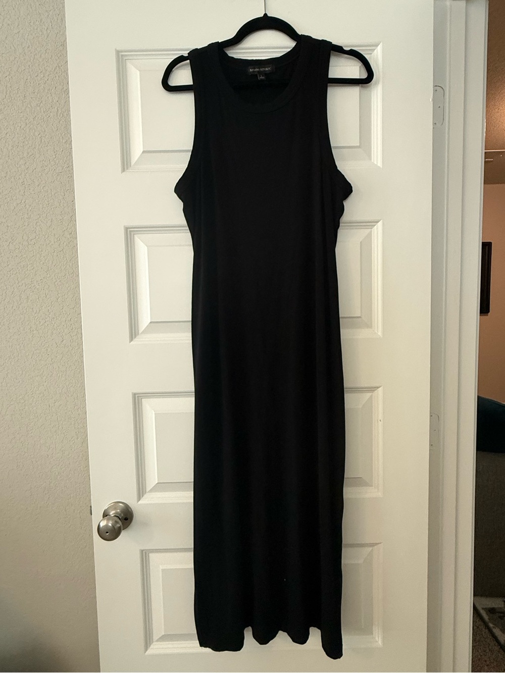 Banana Republic Black Sleeveless Maxi Dress
